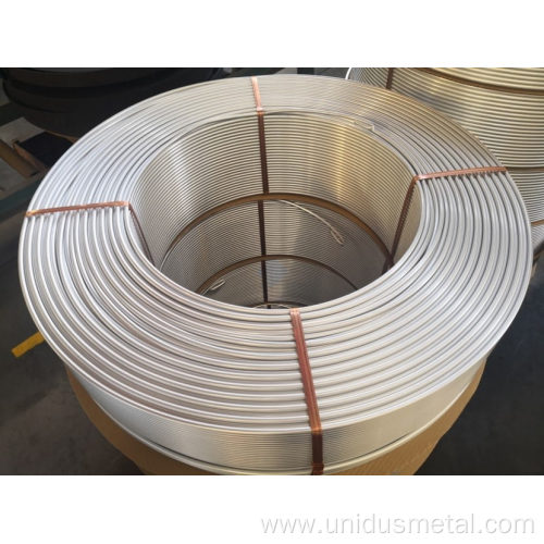Aluminum grooved tube for heat exchanger